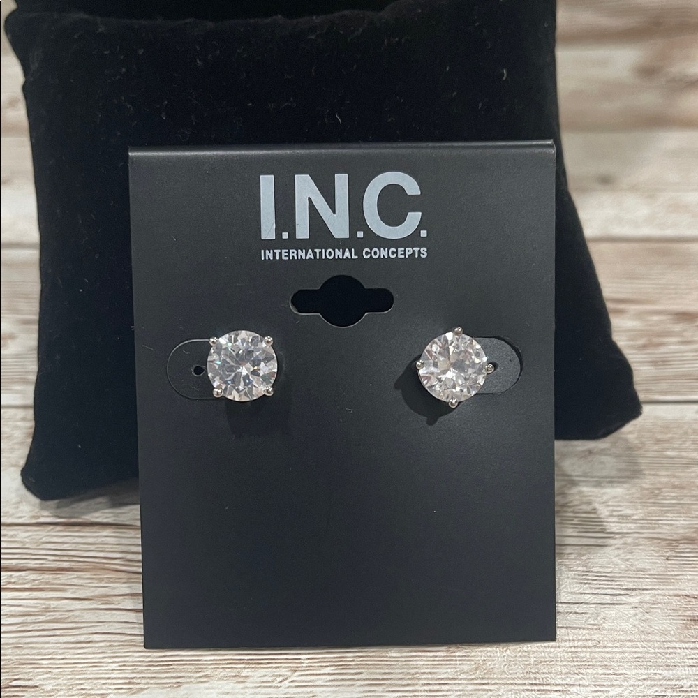 INC International Concepts Crystal Stud Earrings